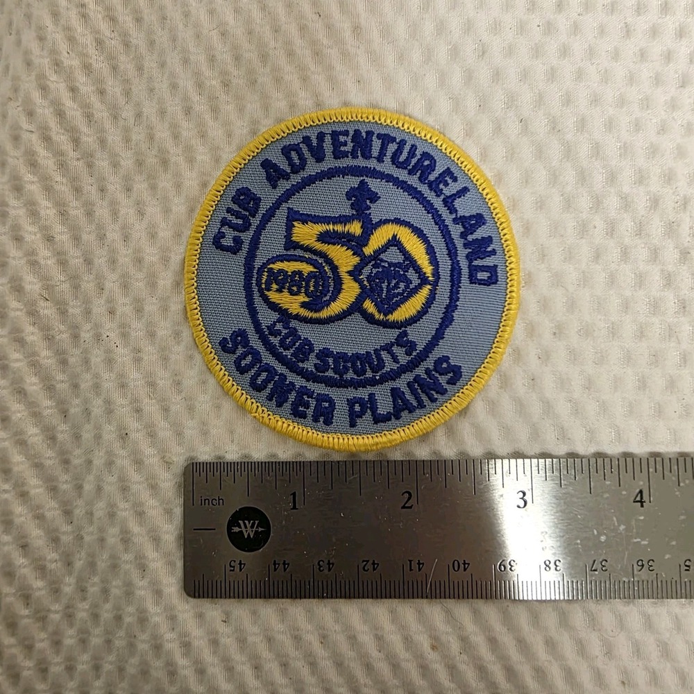 Cub Adventure 50th Anniversary Sooner Plains 1980 Patch Boy Scouts of AmericaBSA